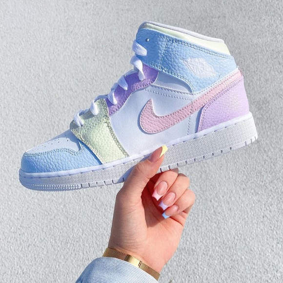Pastel Colorway Air Jordan 1 Mids - Picture 1 of 1